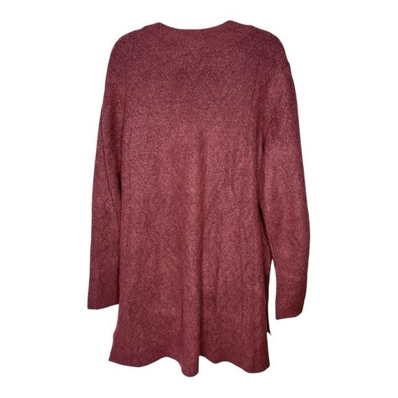 Chicos Women’s L V Neck Relaxed Fit Tunic Sweater - Picture 7 of 9